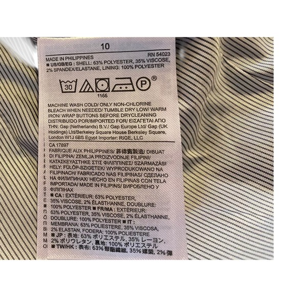 Banana Republic Womens Burgundy Red Blazer Size 10 Two Button Stretch Lined - Picture 4 of 5